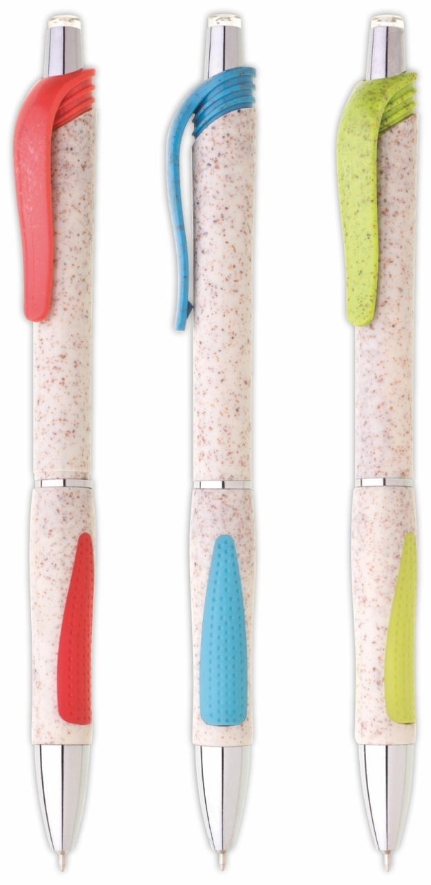 ADO™ VENDI Straw/plastic ballpoint pen, 0,5 mm microtip 4 ADO™ VENDI Straw/plastic ballpoint pen, 0,5 mm microtip - imagine 4