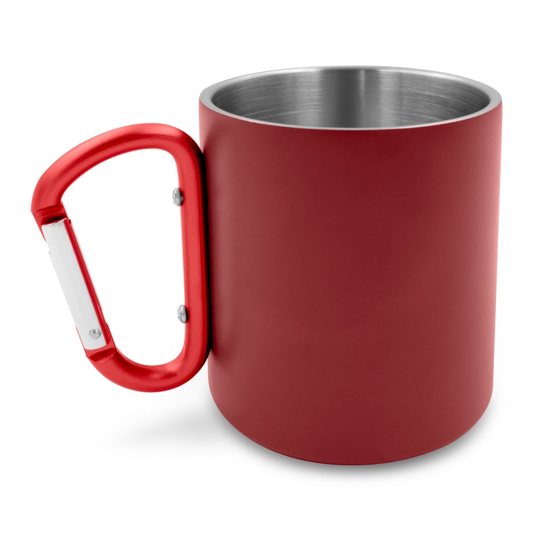 Cană din oțel inoxidabil reciclat 280 ml cu clemă tip carabină | Pari 11 Cană din oțel inoxidabil reciclat 280 ml cu clemă tip carabină | Pari - imagine 11