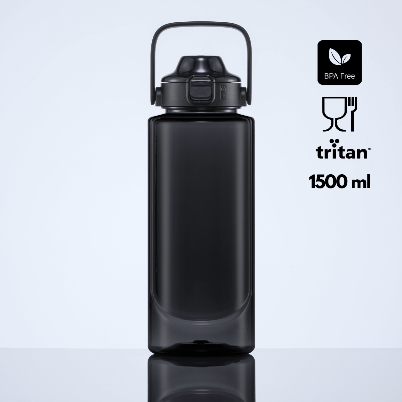 Neon sticlă de apă tritan™ cu capacitate mare, 1500 ml 2 Neon sticlă de apă tritan™ cu capacitate mare, 1500 ml - imagine 2