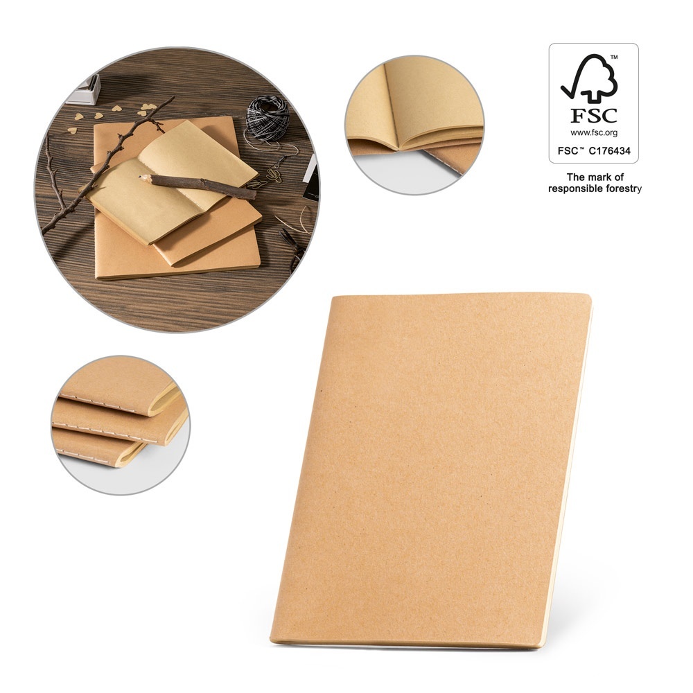 hi alcott a4 notepad a4 cu coperta de carton 250 g m2 si pagini simple1075476