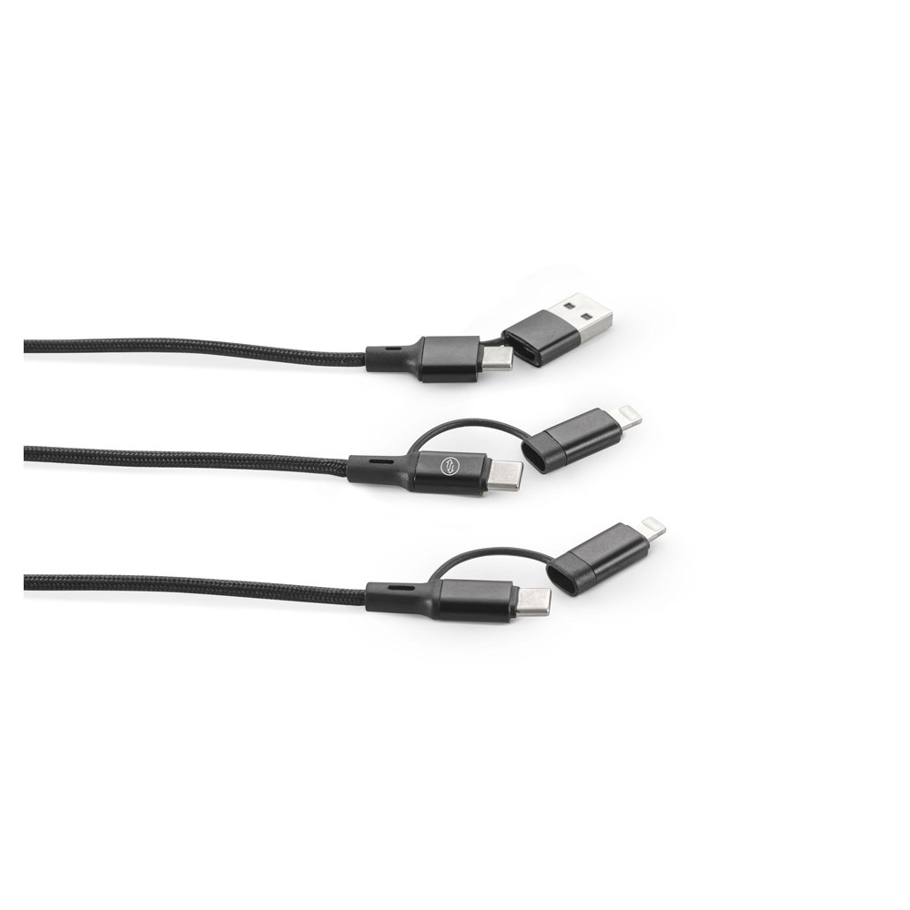 HI BERTOZZI. Cablu USB 6-în-1 super-rapid, fabricat din aluminiu reciclat (20%) și PET reciclat (4%) 4 HI BERTOZZI. Cablu USB 6-în-1 super-rapid, fabricat din aluminiu reciclat (20%) și PET reciclat (4%) - imagine 4