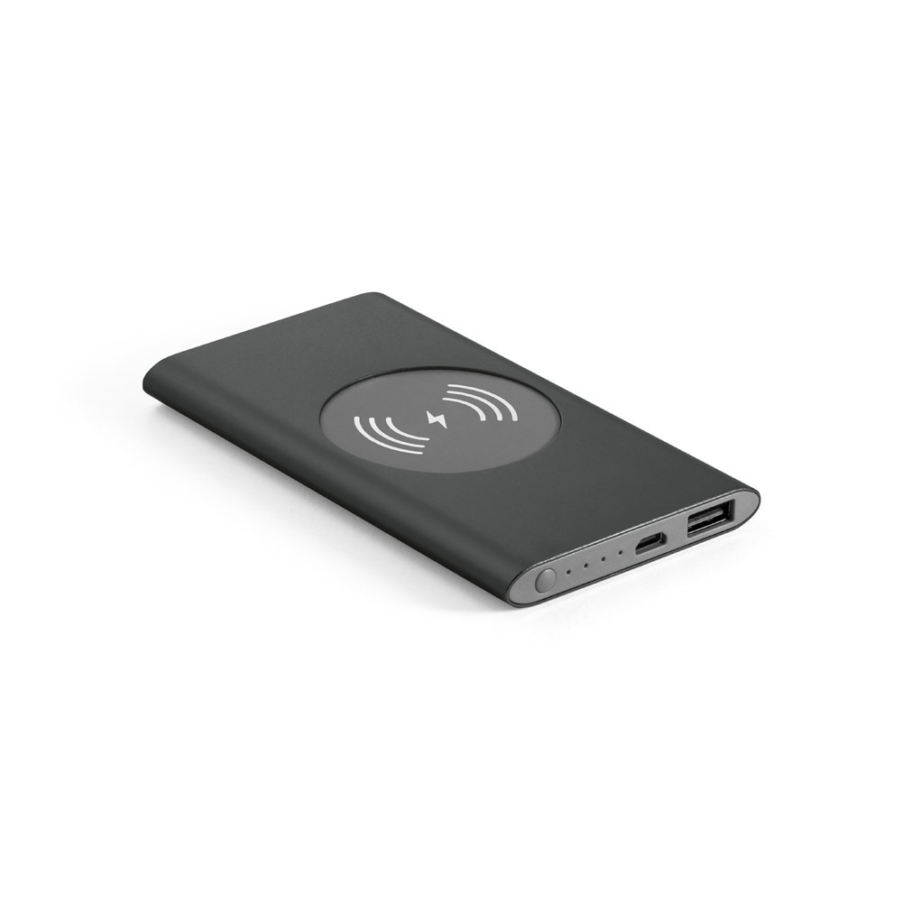HI CASSINI. Power bank 4'000 mAh cu încărcător wireless de 5W din aluminiu reciclat (100% rAL) 2 HI CASSINI. Power bank 4'000 mAh cu încărcător wireless de 5W din aluminiu reciclat (100% rAL) - imagine 2