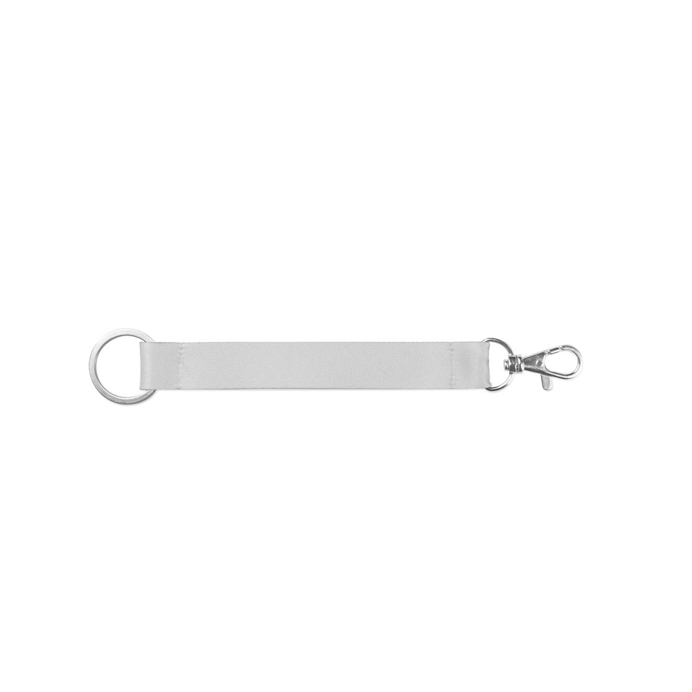 HI CRAWLEY. Lanyard scurt din poliester pentru imprimare prin sublimare cu inel standard și clemă tip carabină 2 HI CRAWLEY. Lanyard scurt din poliester pentru imprimare prin sublimare cu inel standard și clemă tip carabină - imagine 2
