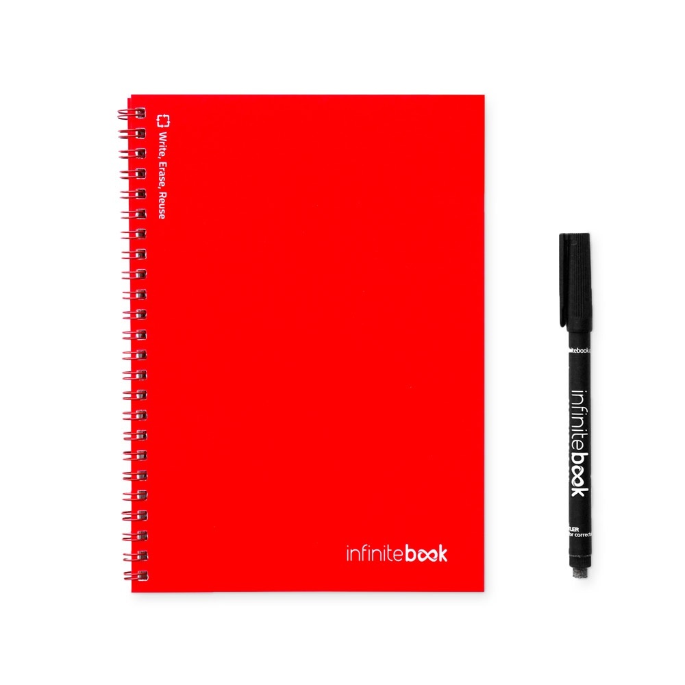 HI INFINITEBOOK PLAIN A5. "Infinitebook" cu copertă flexibilă și 15 pagini simple de tip tablă albă 3 HI INFINITEBOOK PLAIN A5. "Infinitebook" cu copertă flexibilă și 15 pagini simple de tip tablă albă - imagine 3