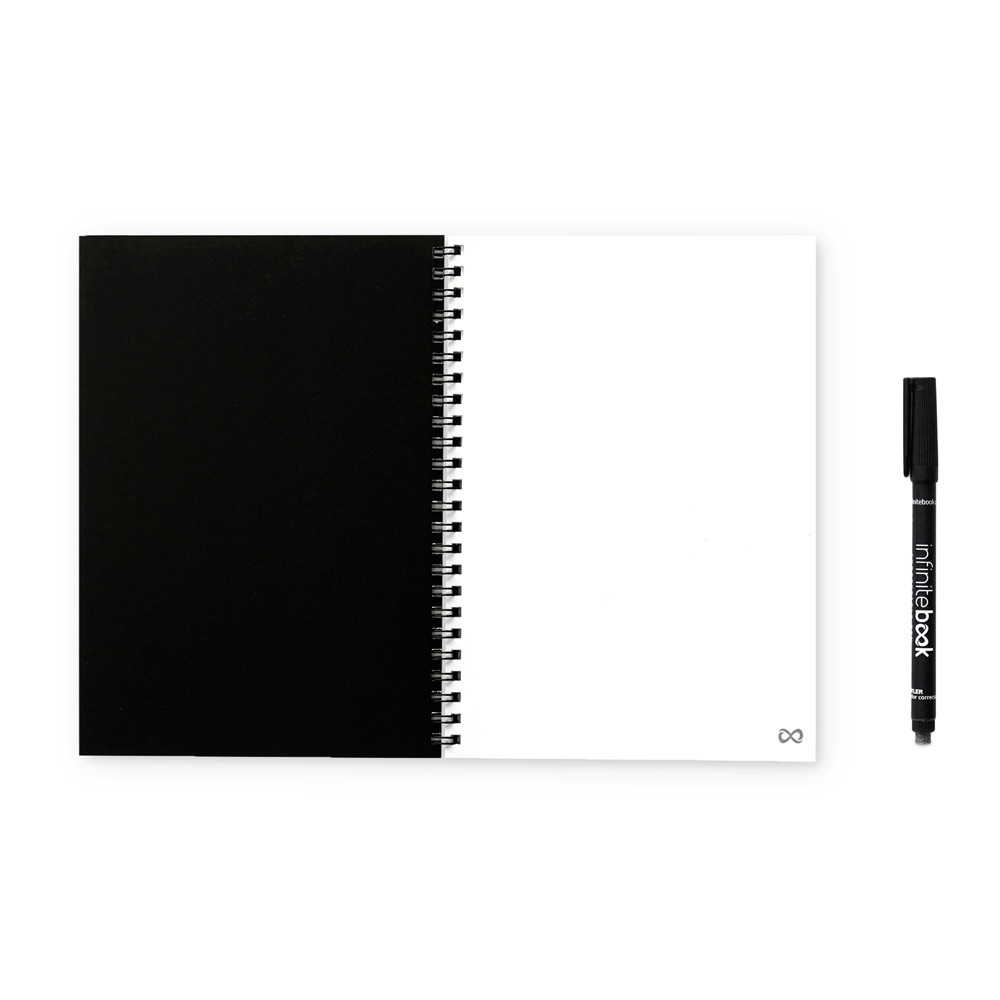 HI INFINITEBOOK PLAIN A5. "Infinitebook" cu copertă flexibilă și 15 pagini simple de tip tablă albă 5 HI INFINITEBOOK PLAIN A5. "Infinitebook" cu copertă flexibilă și 15 pagini simple de tip tablă albă - imagine 5