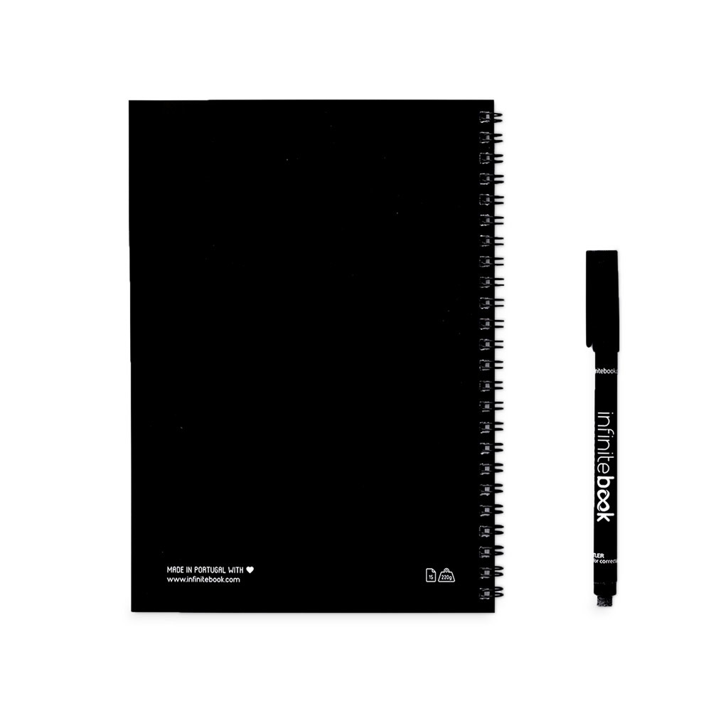 HI INFINITEBOOK PLAIN A5. "Infinitebook" cu copertă flexibilă și 15 pagini simple de tip tablă albă 6 HI INFINITEBOOK PLAIN A5. "Infinitebook" cu copertă flexibilă și 15 pagini simple de tip tablă albă - imagine 6