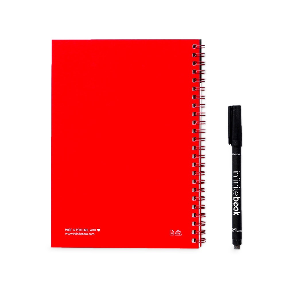 HI INFINITEBOOK PLAIN A5. "Infinitebook" cu copertă flexibilă și 15 pagini simple de tip tablă albă 8 HI INFINITEBOOK PLAIN A5. "Infinitebook" cu copertă flexibilă și 15 pagini simple de tip tablă albă - imagine 8