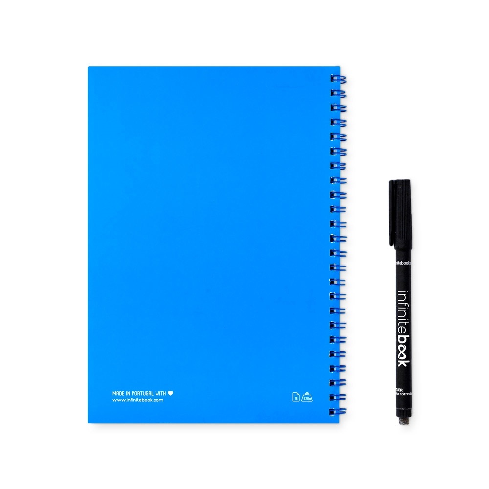 HI INFINITEBOOK PLAIN A5. "Infinitebook" cu copertă flexibilă și 15 pagini simple de tip tablă albă 10 HI INFINITEBOOK PLAIN A5. "Infinitebook" cu copertă flexibilă și 15 pagini simple de tip tablă albă - imagine 10
