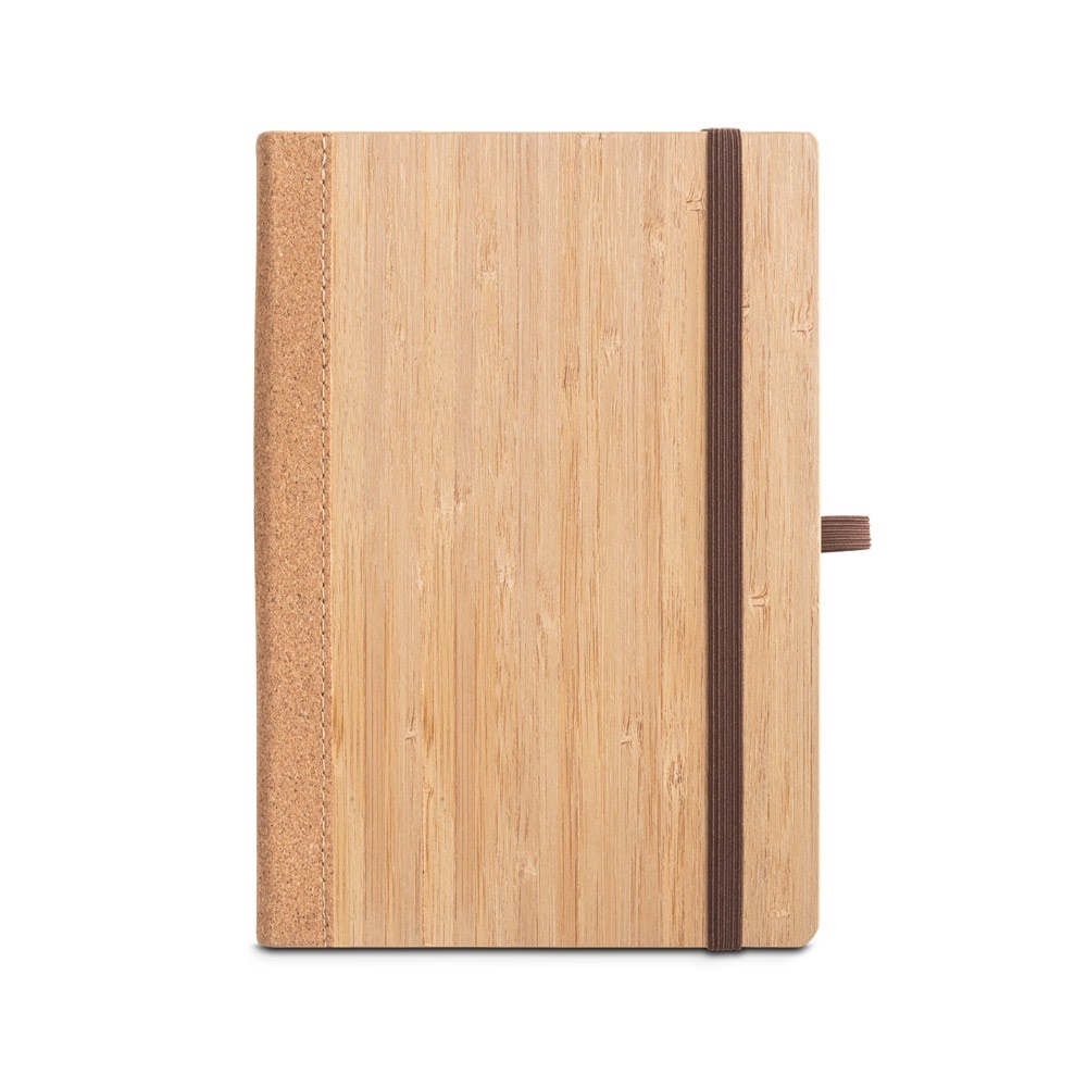 HI ORWELL. Notebook A5 cu copertă cartonată din bambus și foi de plută 3 HI ORWELL. Notebook A5 cu copertă cartonată din bambus și foi de plută - imagine 3