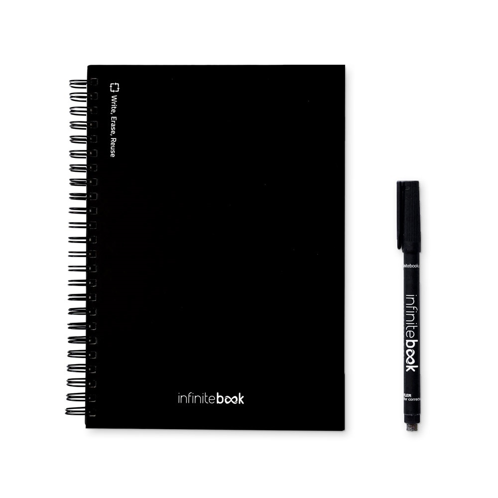 HI STARTER KIT INFINITEBOOK A5. Setul include un "Infinitebook", kit de curățare, marker și suport pentru marker 2 HI STARTER KIT INFINITEBOOK A5. Setul include un "Infinitebook", kit de curățare, marker și suport pentru marker - imagine 2