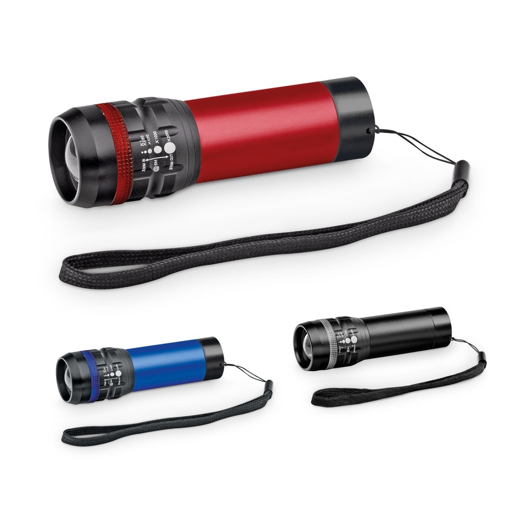 ZOOMIN. Lanternă din aluminiu cu funcție de zoom cu 3 moduri de lumină 2 ZOOMIN. Lanternă din aluminiu cu funcție de zoom cu 3 moduri de lumină - imagine 2