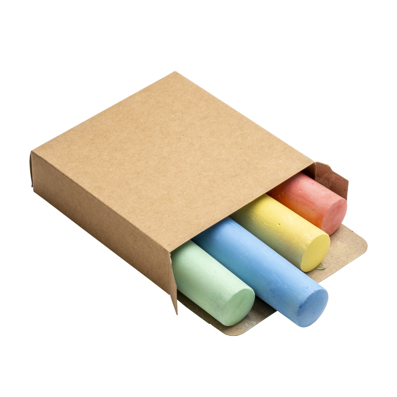 Set de 4 crete colorate cu secțiune rotundă în cutie de cartON 2 Set de 4 crete colorate cu secțiune rotundă în cutie de cartON - imagine 2