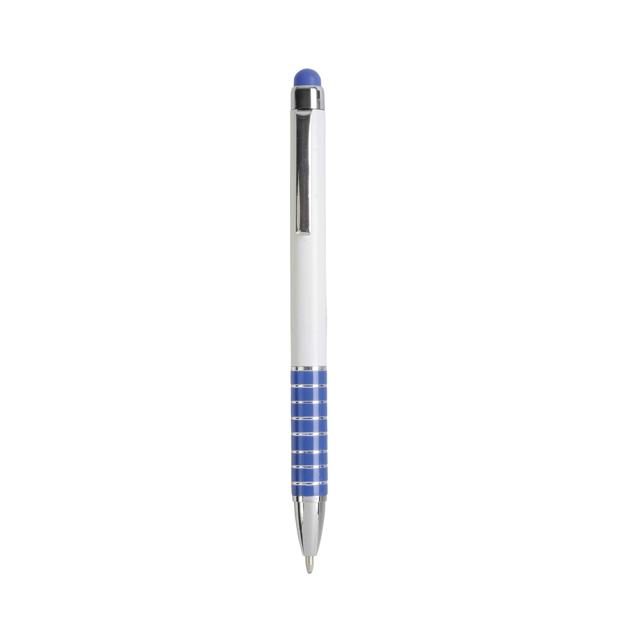 Stilou rotativ cu corp din plastic alb și mâner din aluminiu colorat, în tON cu ecranul tactil 5 Stilou rotativ cu corp din plastic alb și mâner din aluminiu colorat, în tON cu ecranul tactil - imagine 5
