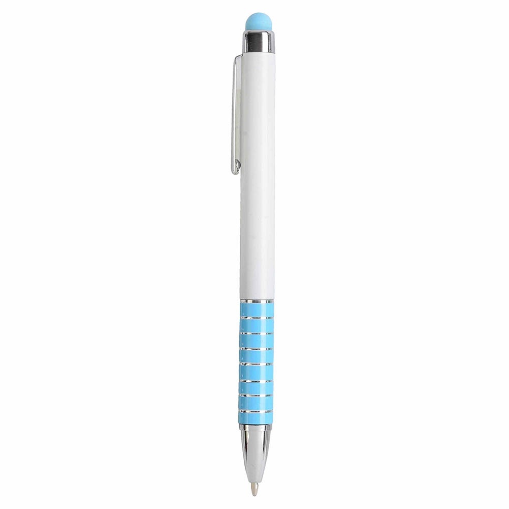 Stilou rotativ cu corp din plastic alb și mâner din aluminiu colorat, în tON cu ecranul tactil 11 Stilou rotativ cu corp din plastic alb și mâner din aluminiu colorat, în tON cu ecranul tactil - imagine 11