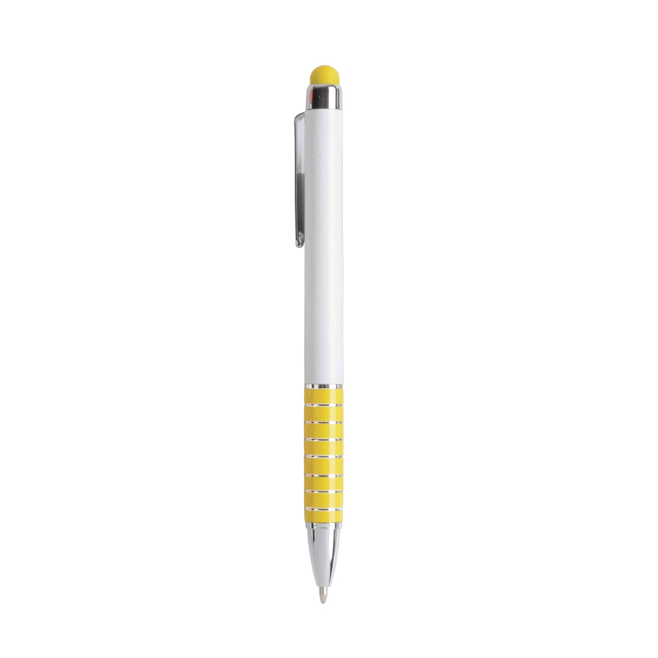 Stilou rotativ cu corp din plastic alb și mâner din aluminiu colorat, în tON cu ecranul tactil 13 Stilou rotativ cu corp din plastic alb și mâner din aluminiu colorat, în tON cu ecranul tactil - imagine 13