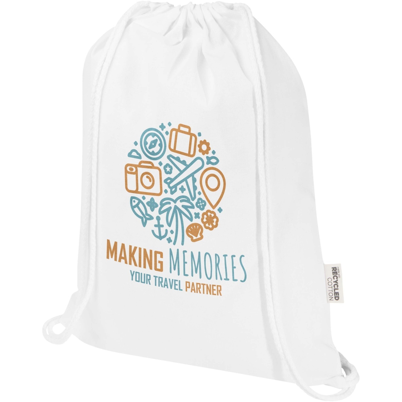 Sac cu șnur reciclat Peru Blend 180 g/m² GRS 5L 14 Sac cu șnur reciclat Peru Blend 180 g/m² GRS 5L - imagine 14