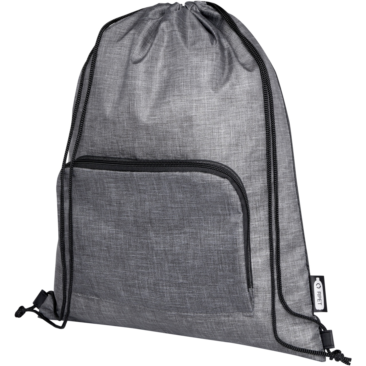 Sac pliabil cu șnur reciclat din frasin, 7L 4 Sac pliabil cu șnur reciclat din frasin, 7L - imagine 4