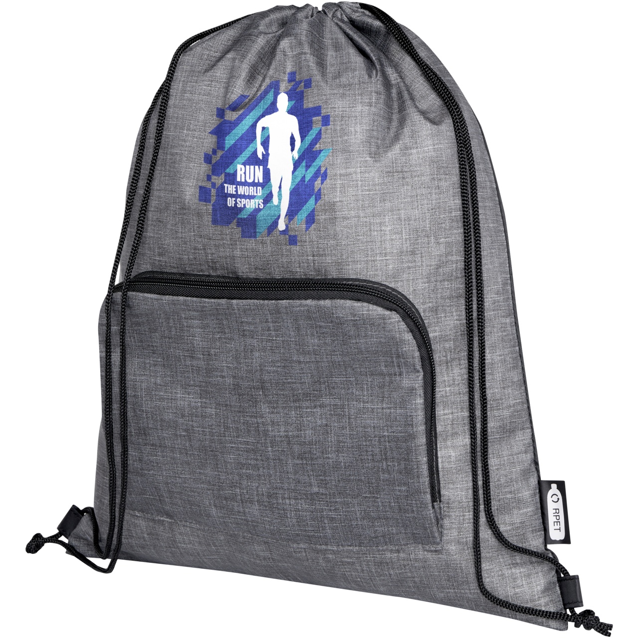 Sac pliabil cu șnur reciclat din frasin, 7L 5 Sac pliabil cu șnur reciclat din frasin, 7L - imagine 5