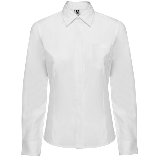 CĂMAȘĂ CU MÂNECĂ LUNGĂ SOFIA WOMAN - 65% poliester / 35% bumbac, poplin, 130 g/m². 2 CĂMAȘĂ CU MÂNECĂ LUNGĂ SOFIA WOMAN - 65% poliester / 35% bumbac, poplin, 130 g/m². - imagine 2