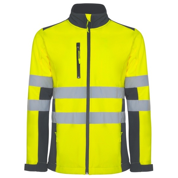 JACHETĂ SOFTSHELL CU VIZIBILITATE RIDICATĂ ANTARES - Două straturi. Exterior: 92% poliester /8% elastan. Interior: 100% poliester micropolar, 320 g/m² 2 JACHETĂ SOFTSHELL CU VIZIBILITATE RIDICATĂ ANTARES - Două straturi. Exterior: 92% poliester /8% elastan. Interior: 100% poliester micropolar, 320 g/m² - imagine 2