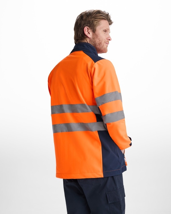 JACHETĂ SOFTSHELL CU VIZIBILITATE RIDICATĂ ANTARES - Două straturi. Exterior: 92% poliester /8% elastan. Interior: 100% poliester micropolar, 320 g/m² 6 JACHETĂ SOFTSHELL CU VIZIBILITATE RIDICATĂ ANTARES - Două straturi. Exterior: 92% poliester /8% elastan. Interior: 100% poliester micropolar, 320 g/m² - imagine 6