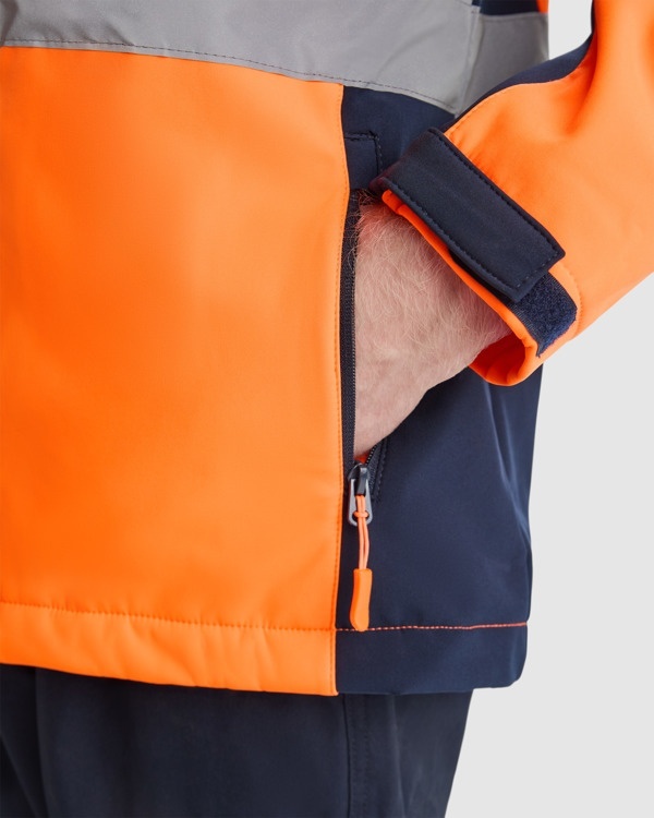 JACHETĂ SOFTSHELL CU VIZIBILITATE RIDICATĂ ANTARES - Două straturi. Exterior: 92% poliester /8% elastan. Interior: 100% poliester micropolar, 320 g/m² 7 JACHETĂ SOFTSHELL CU VIZIBILITATE RIDICATĂ ANTARES - Două straturi. Exterior: 92% poliester /8% elastan. Interior: 100% poliester micropolar, 320 g/m² - imagine 7