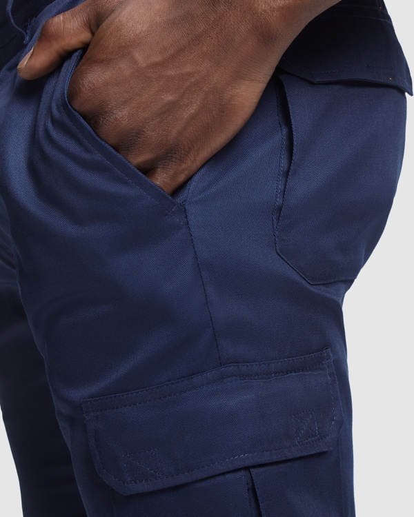 PANTALONI DE VARĂ CU VIZIBILITATE RIDICATĂ NAOS - 80% poliester / 20% bumbac, serj de 200 g/m². 6 PANTALONI DE VARĂ CU VIZIBILITATE RIDICATĂ NAOS - 80% poliester / 20% bumbac, serj de 200 g/m². - imagine 6