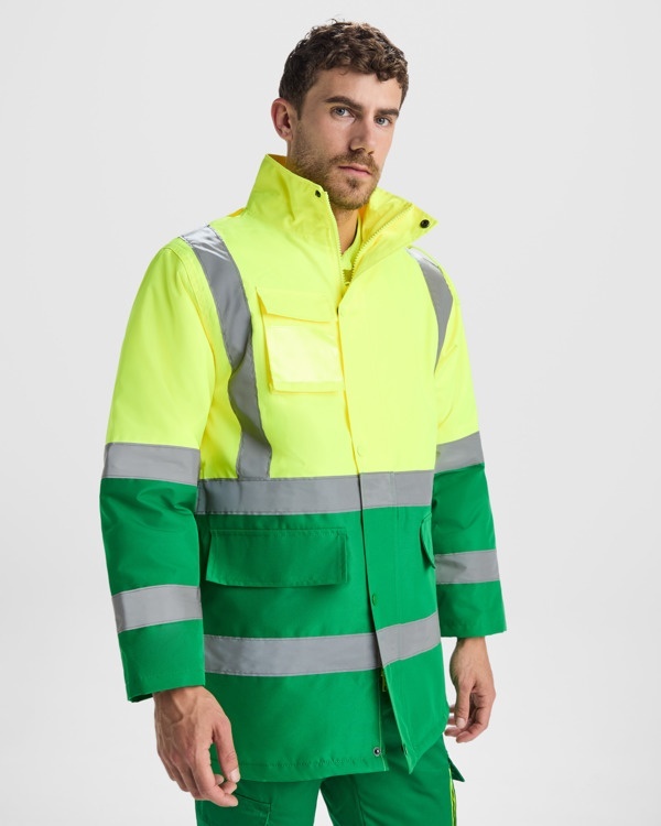 PARKA CU VIZIBILITATE RIDICATĂ MERAK - Material: 100% poliester 300d laminatcăptușeală: 100% poliesterumplutură: 100% poliester395g/m² 10 PARKA CU VIZIBILITATE RIDICATĂ MERAK - Material: 100% poliester 300d laminatcăptușeală: 100% poliesterumplutură: 100% poliester395g/m² - imagine 10