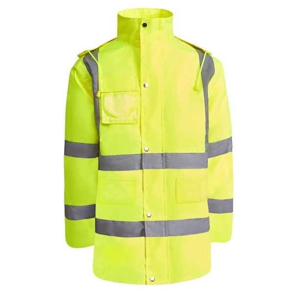 PARKA CU VIZIBILITATE RIDICATĂ MERAK - Material: 100% poliester 300d laminatcăptușeală: 100% poliesterumplutură: 100% poliester395g/m² 2 PARKA CU VIZIBILITATE RIDICATĂ MERAK - Material: 100% poliester 300d laminatcăptușeală: 100% poliesterumplutură: 100% poliester395g/m² - imagine 2