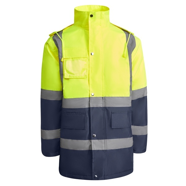 PARKA CU VIZIBILITATE RIDICATĂ MERAK - Material: 100% poliester 300d laminatcăptușeală: 100% poliesterumplutură: 100% poliester395g/m² 4 PARKA CU VIZIBILITATE RIDICATĂ MERAK - Material: 100% poliester 300d laminatcăptușeală: 100% poliesterumplutură: 100% poliester395g/m² - imagine 4