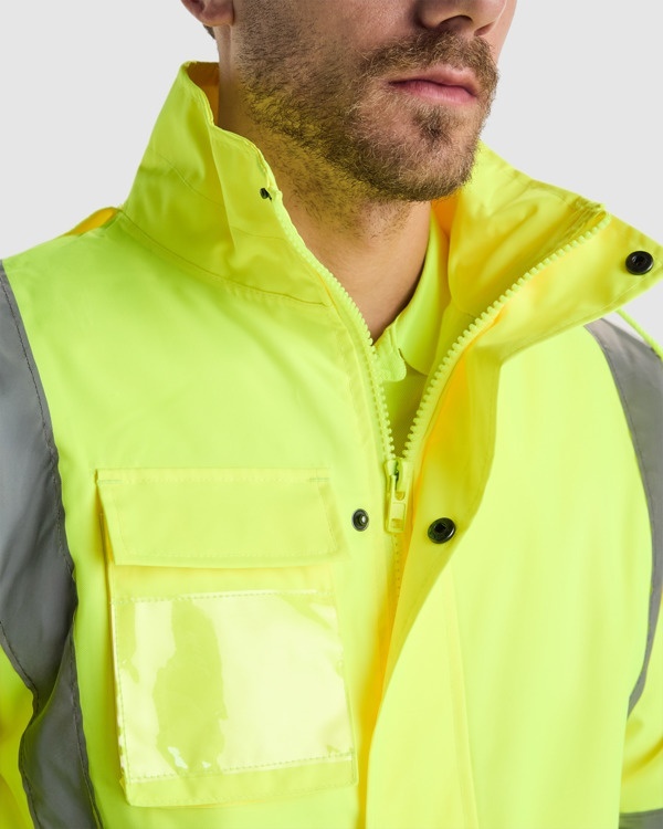 PARKA CU VIZIBILITATE RIDICATĂ MERAK - Material: 100% poliester 300d laminatcăptușeală: 100% poliesterumplutură: 100% poliester395g/m² 9 PARKA CU VIZIBILITATE RIDICATĂ MERAK - Material: 100% poliester 300d laminatcăptușeală: 100% poliesterumplutură: 100% poliester395g/m² - imagine 9