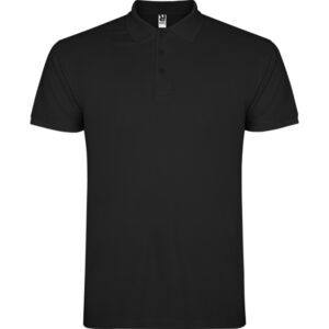 TRICOU POLO STAR - 100% bumbac, punct pique, 200 g/m².Culoarea gri melanj 58: 85% bumbac / 15% vâscoză.