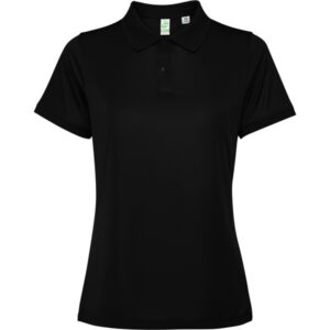 TRICOU POLO TORMO WOMAN - 100% poliester reciclat, țesătură waffle interlock 125 g/m²