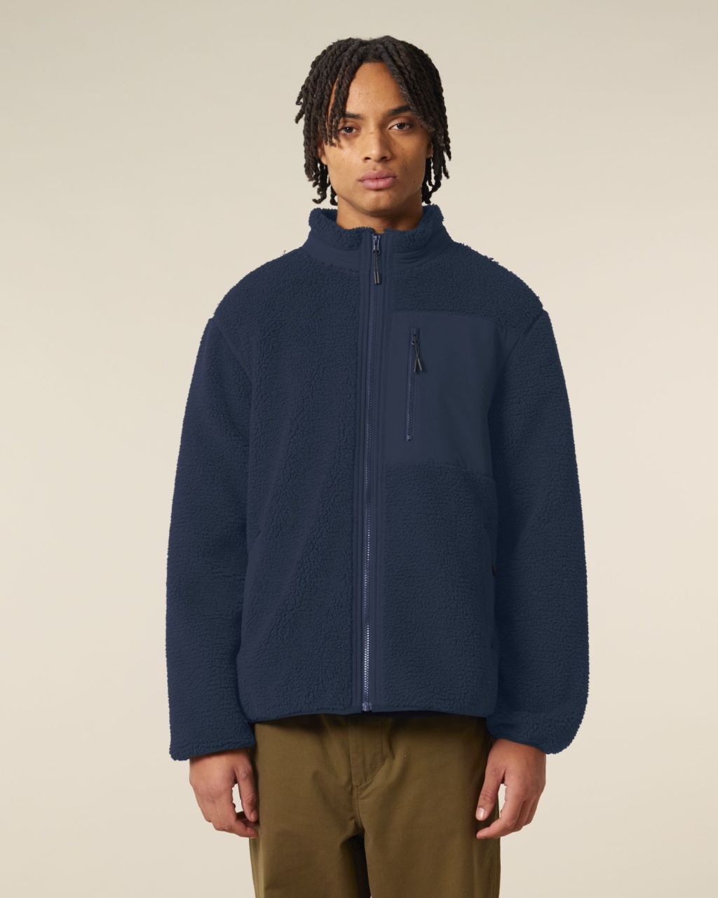 ST/ST Brooker - Jachetă unisex cu croială relaxată din sherpa 18 ST/ST Brooker - Jachetă unisex cu croială relaxată din sherpa - imagine 18