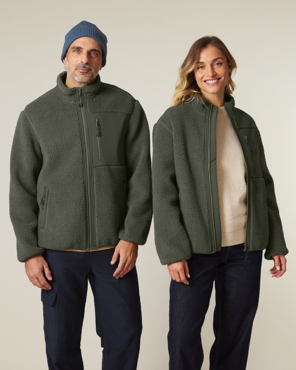 ST/ST Brooker - Jachetă unisex cu croială relaxată din sherpa 20 ST/ST Brooker - Jachetă unisex cu croială relaxată din sherpa - imagine 20