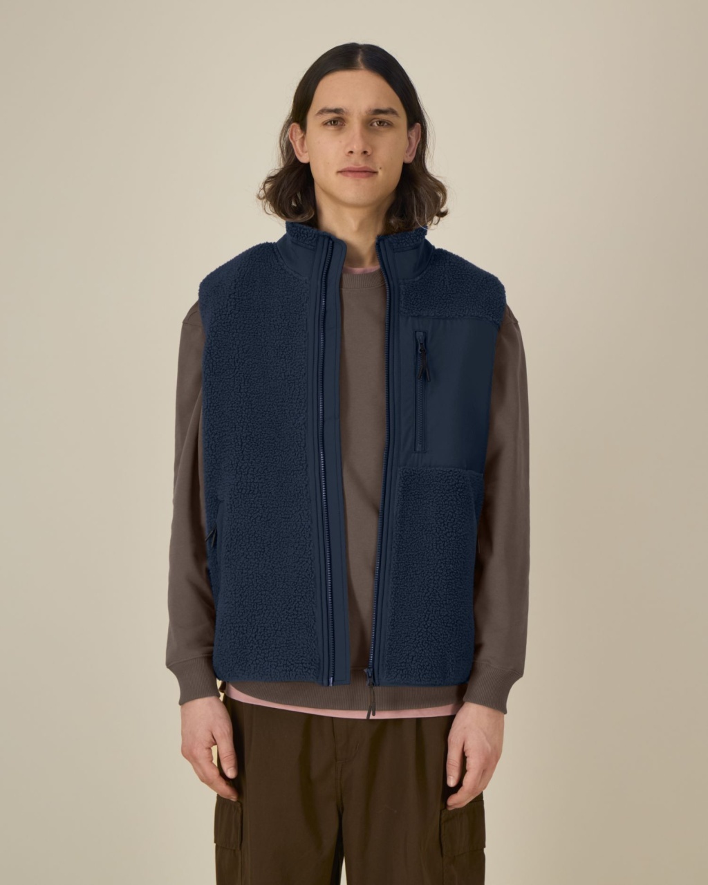 ST/ST Liner - Jacheta unisex fără mâneci din sherpa 7 ST/ST Liner - Jacheta unisex fără mâneci din sherpa - imagine 7