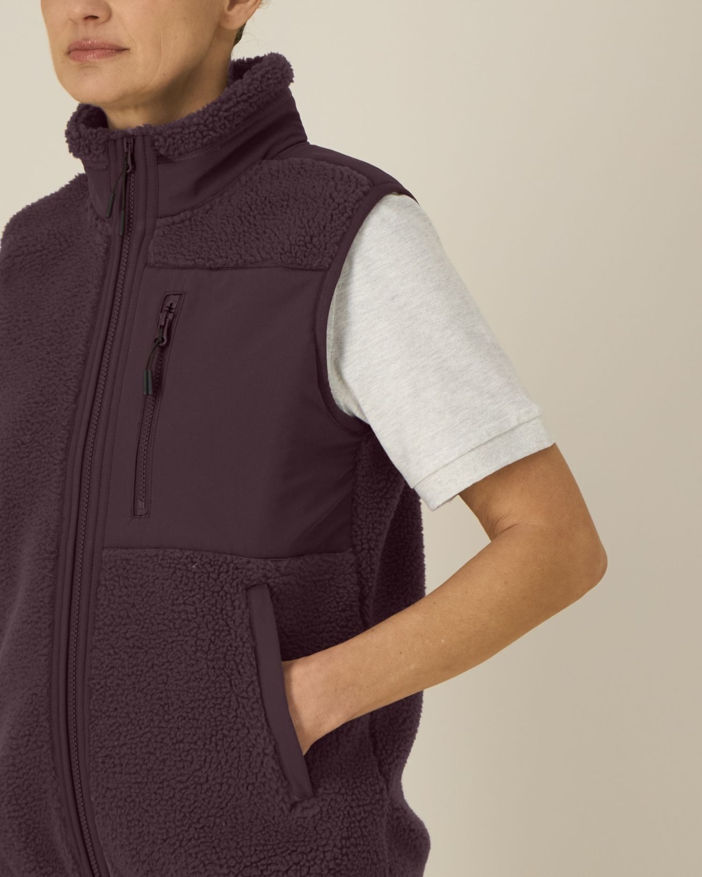 ST/ST Liner - Jacheta unisex fără mâneci din sherpa 10 ST/ST Liner - Jacheta unisex fără mâneci din sherpa - imagine 10