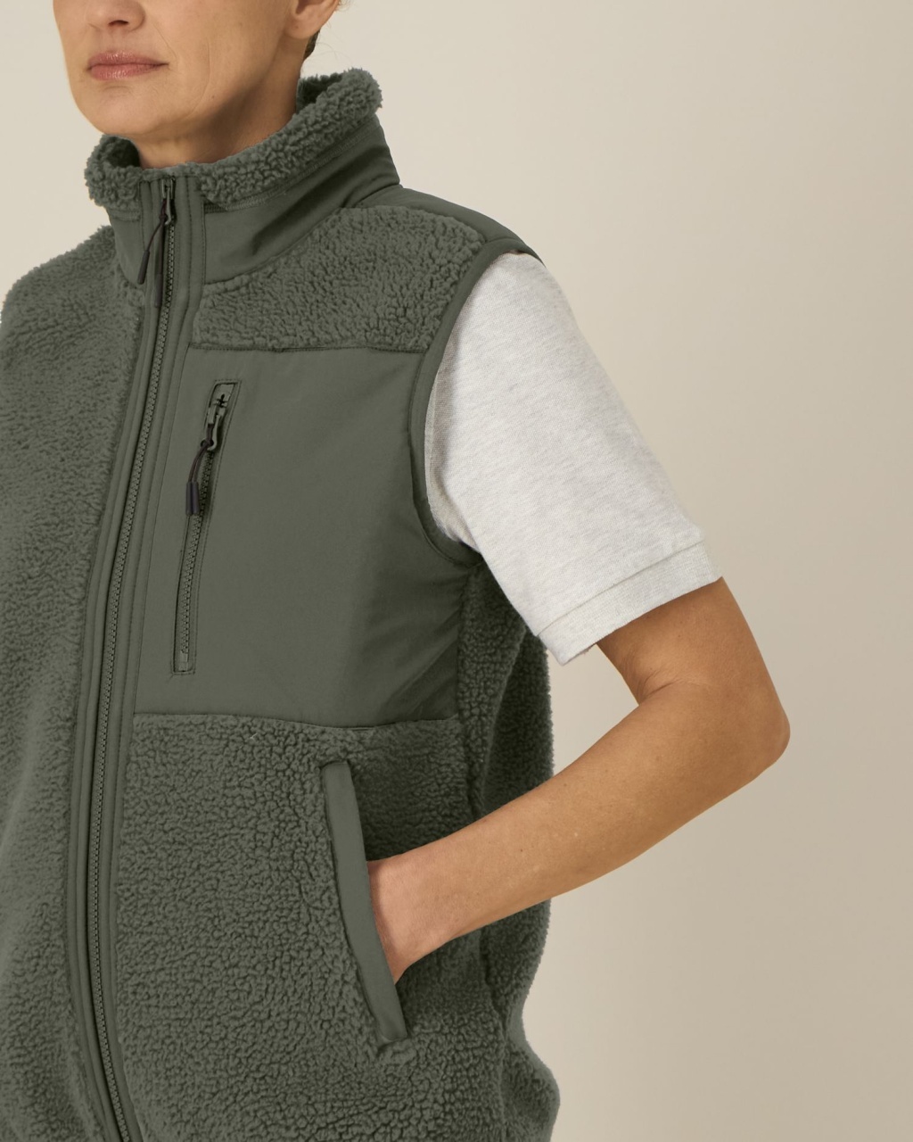ST/ST Liner - Jacheta unisex fără mâneci din sherpa 13 ST/ST Liner - Jacheta unisex fără mâneci din sherpa - imagine 13
