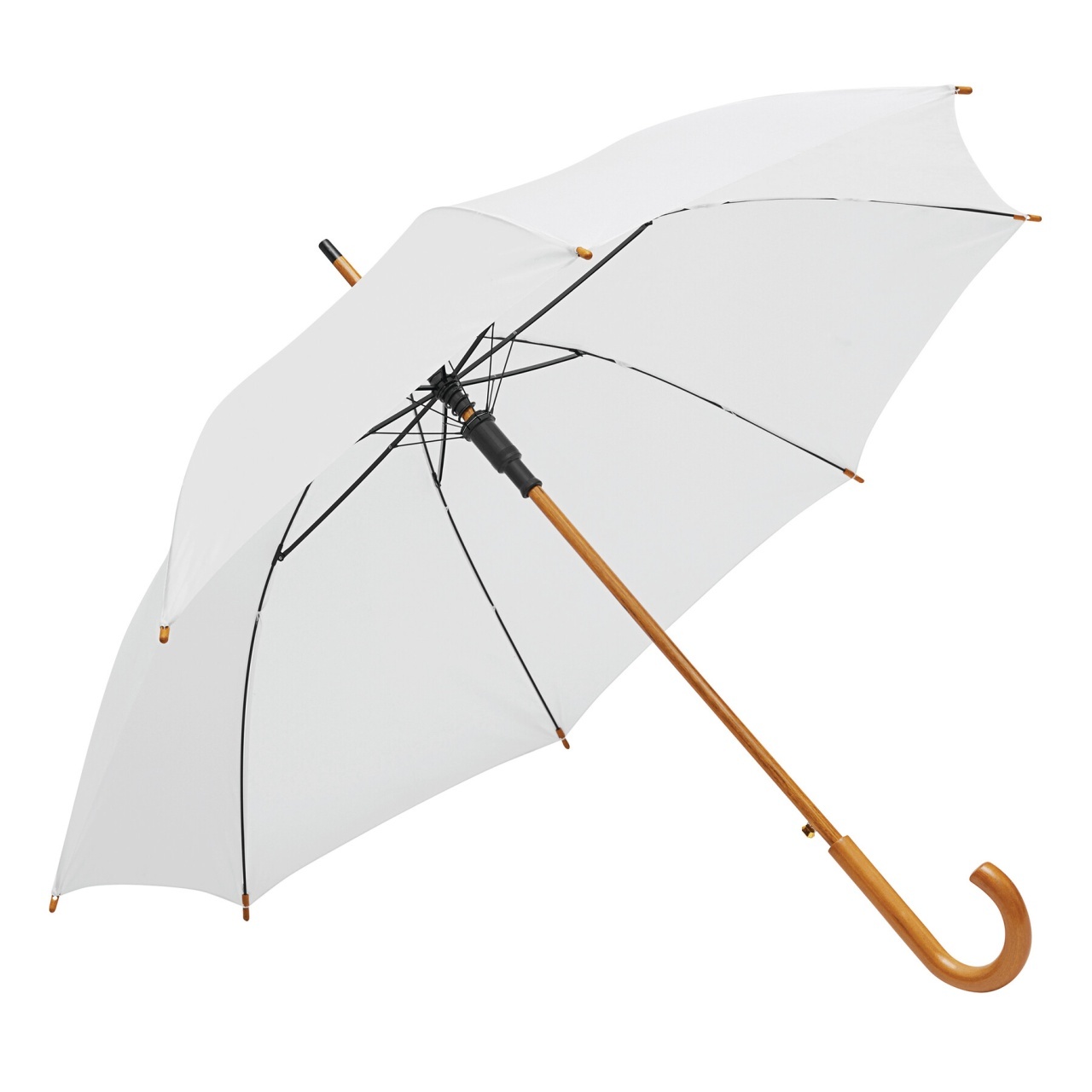 - Umbrelă automată cu băț de lemn 1 - Umbrelă automată cu băț de lemn