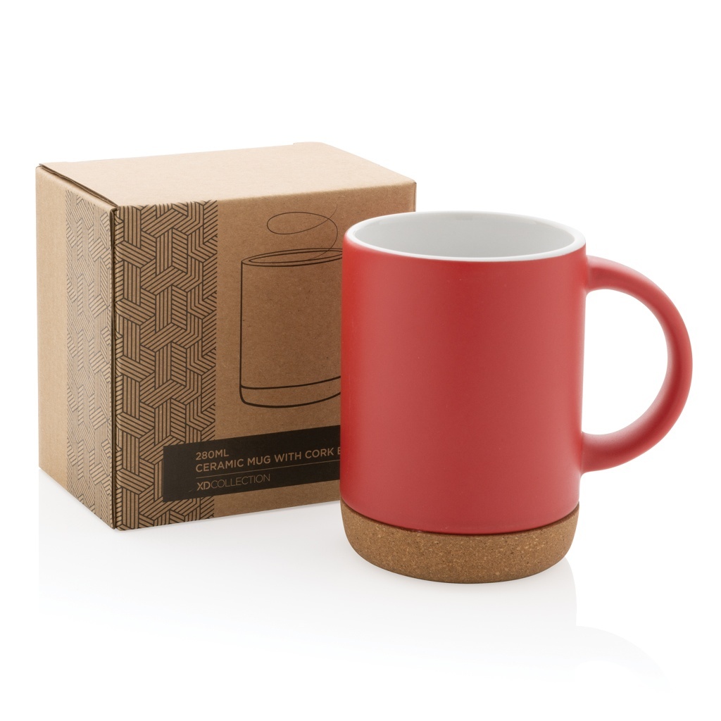 Cană ceramică cu bază de plută 280 ml 10 Cană ceramică cu bază de plută 280 ml - imagine 10