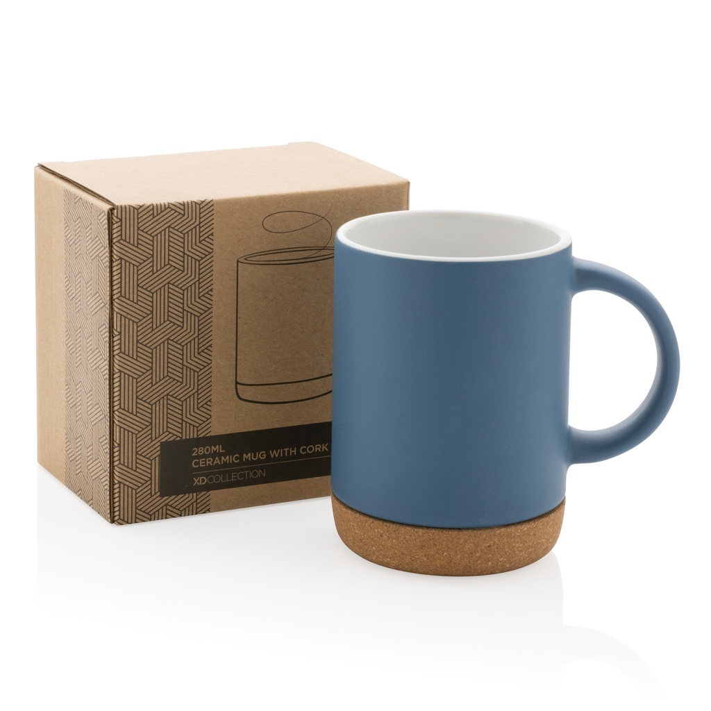 Cană ceramică cu bază de plută 280 ml 13 Cană ceramică cu bază de plută 280 ml - imagine 13