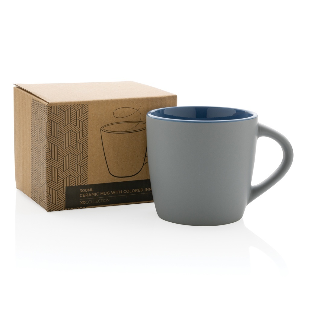 Cană ceramică cu interior colorat 300 ml 9 Cană ceramică cu interior colorat 300 ml - imagine 9