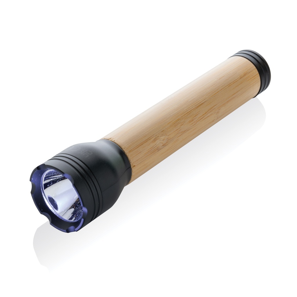 Lanternă Lucid 5W din plastic reciclat și bambus certificată RCS 1 Lanternă Lucid 5W din plastic reciclat și bambus certificată RCS