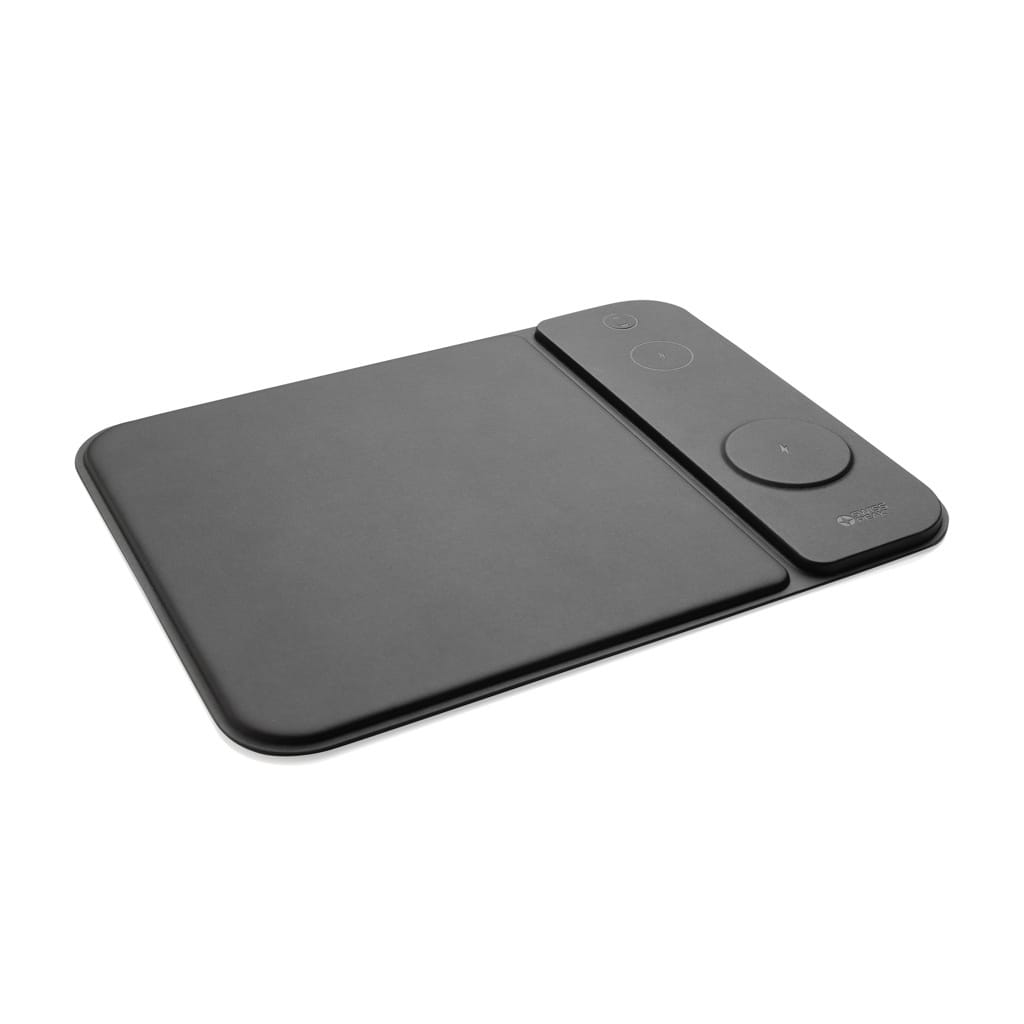 XD Mousepad Swiss Peak RCS din PU reciclat, cu încărcare 3 în 1, 15W 2 XD Mousepad Swiss Peak RCS din PU reciclat, cu încărcare 3 în 1, 15W - imagine 2
