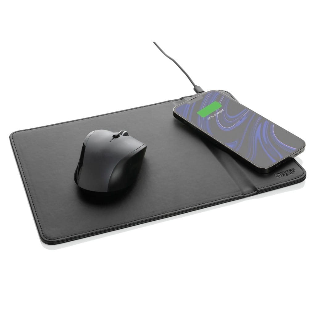 XD Mousepad Swiss Peak RCS din PU reciclat, cu încărcare wireless de 10W 3 XD Mousepad Swiss Peak RCS din PU reciclat, cu încărcare wireless de 10W - imagine 3