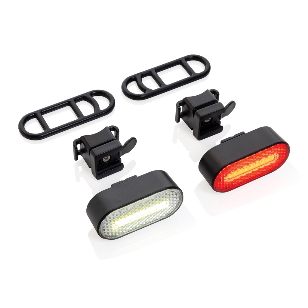 Set de lumini de bicicletă Lumino RCS din plastic reciclat, reîncărcabile prin USB 4 Set de lumini de bicicletă Lumino RCS din plastic reciclat, reîncărcabile prin USB - imagine 4