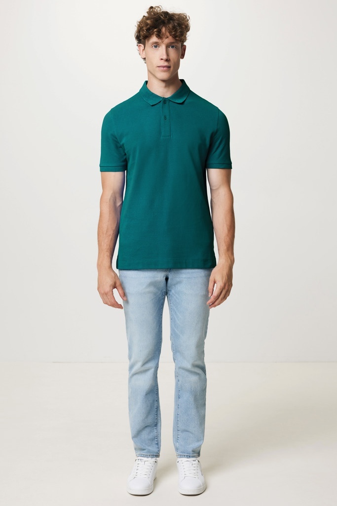 Tricou polo IQONIQ Yosemite din bumbac reciclat piqué 21 Tricou polo IQONIQ Yosemite din bumbac reciclat piqué - imagine 21