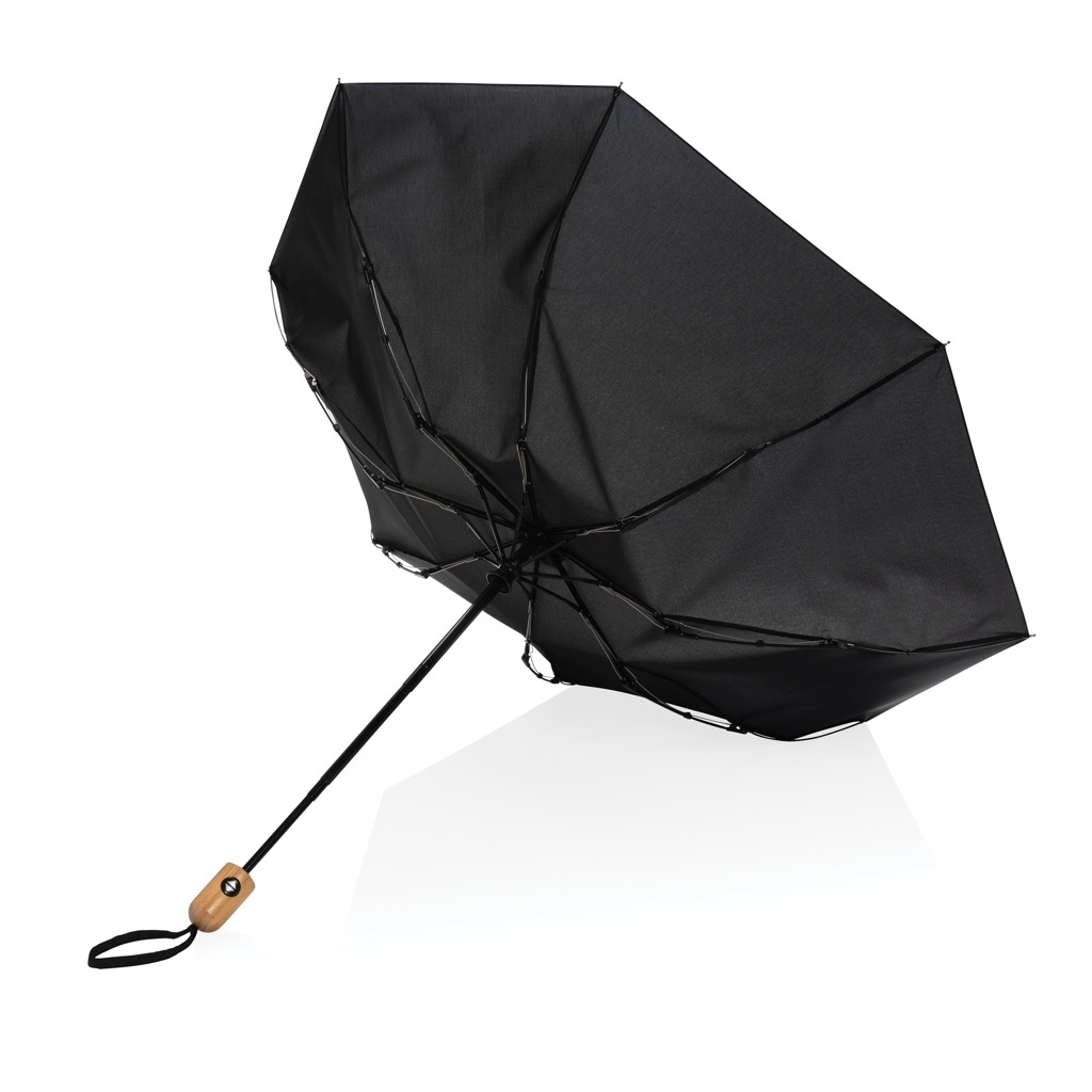 Umbrelă Impact AWARE RPET 190T din bambus, 21" cu deschidere/închidere automată 4 Umbrelă Impact AWARE RPET 190T din bambus, 21" cu deschidere/închidere automată - imagine 4