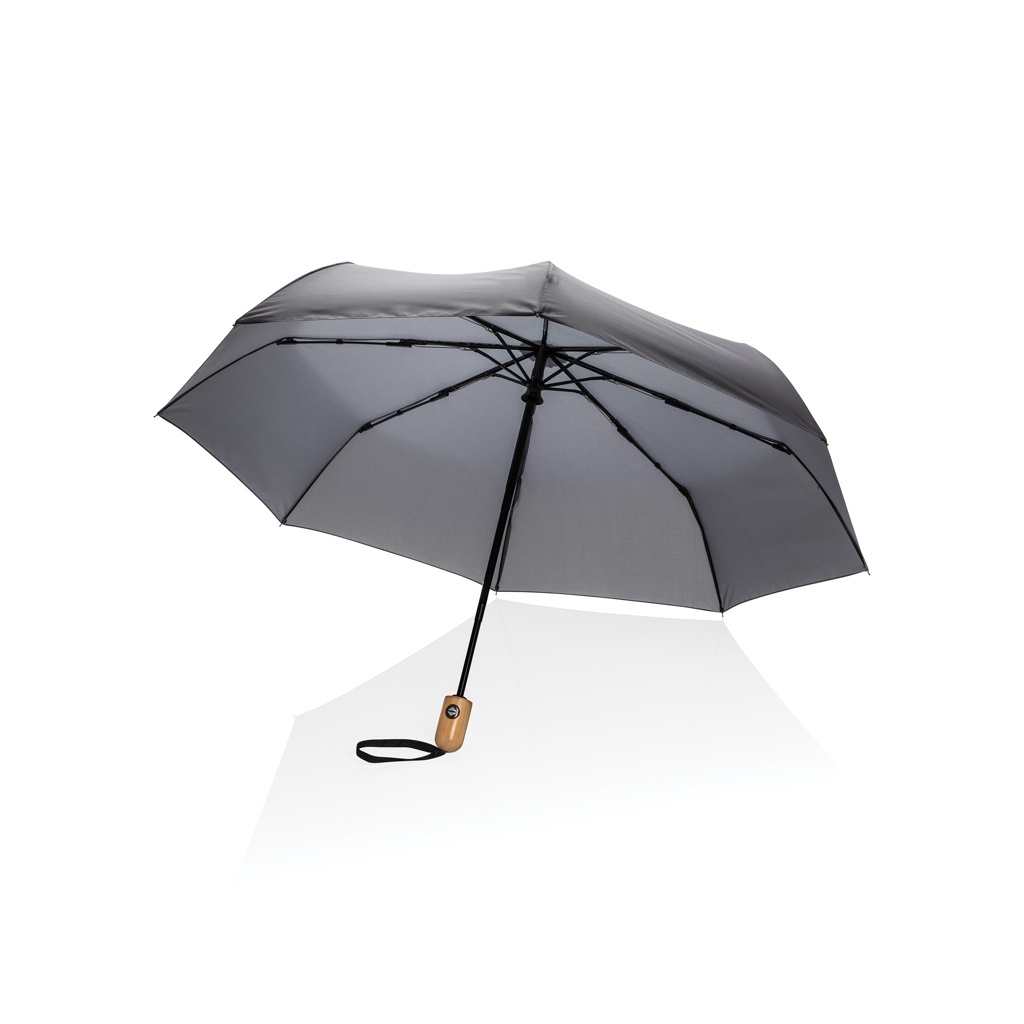 Umbrelă Impact AWARE RPET 190T din bambus, 21" cu deschidere/închidere automată 5 Umbrelă Impact AWARE RPET 190T din bambus, 21" cu deschidere/închidere automată - imagine 5