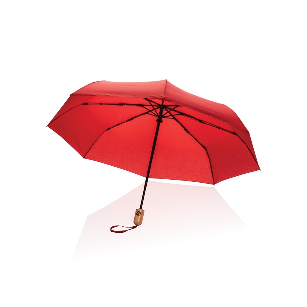 Umbrelă Impact AWARE RPET 190T din bambus, 21" cu deschidere/închidere automată 11 Umbrelă Impact AWARE RPET 190T din bambus, 21" cu deschidere/închidere automată - imagine 11